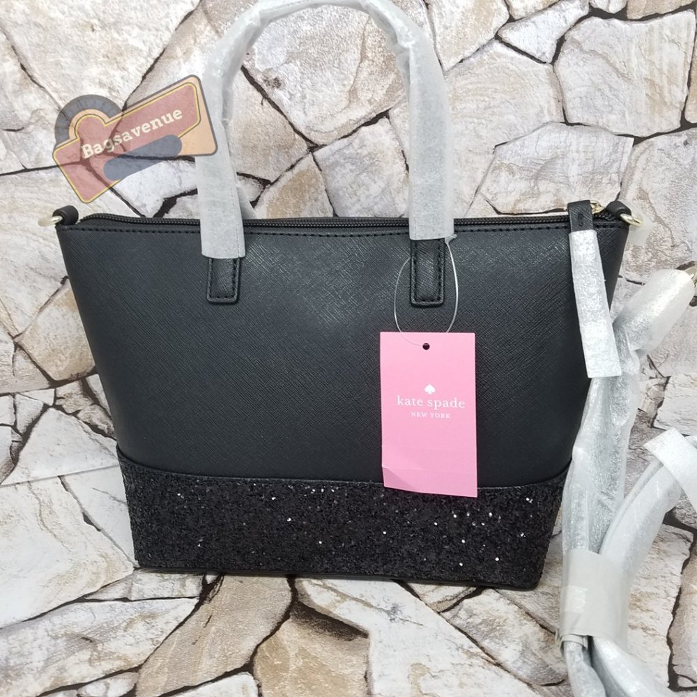 #bagsavenue ina greta satchel crossbody black neda wallet grey Kate Spade - Picture 7 of 16